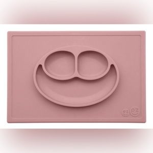 ezpz Happy Mat, Infant Feeding Placemat/Plate, Blush
